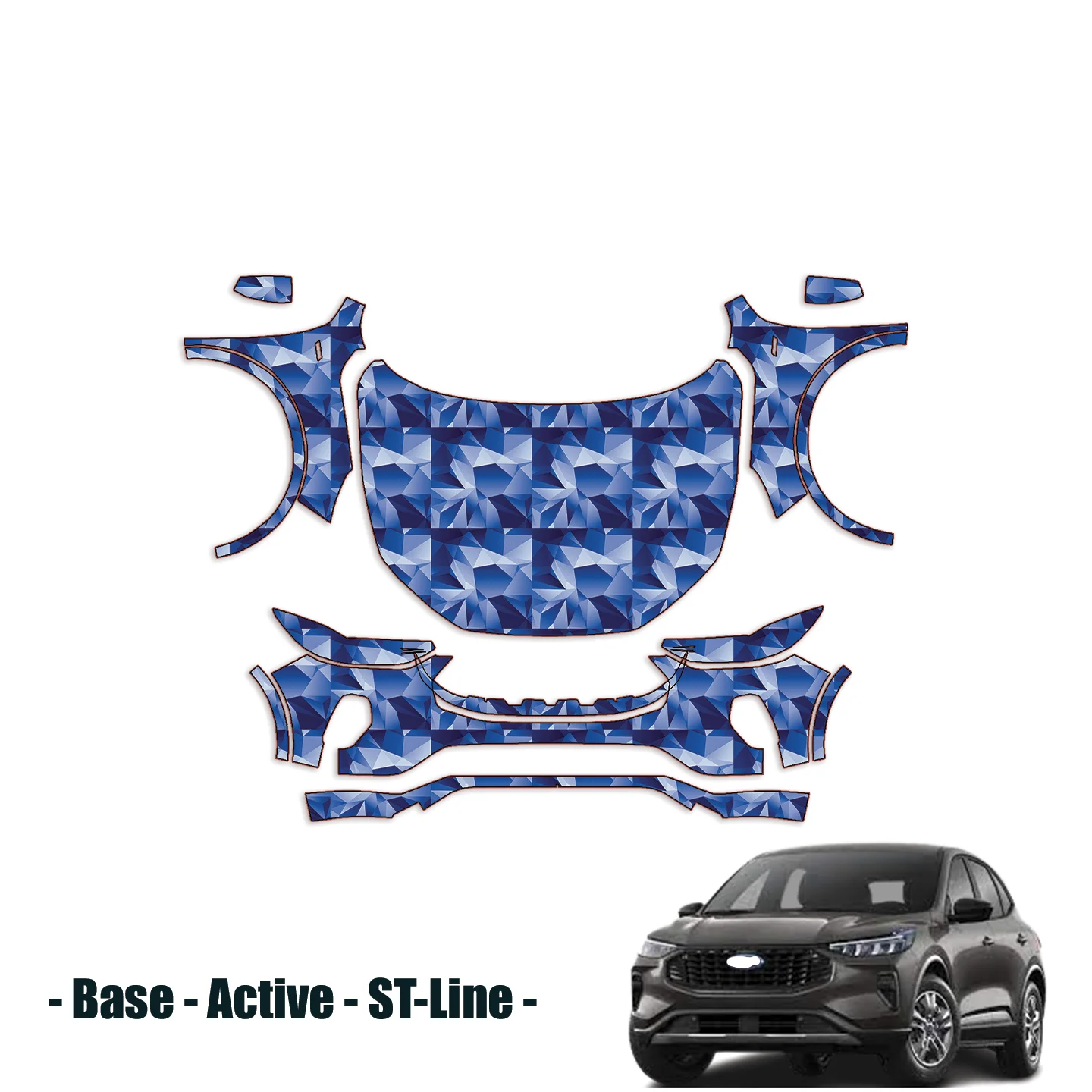 

2023-2025 For Ford Escape Precut PPF Paint Protection Kit – Full Front+