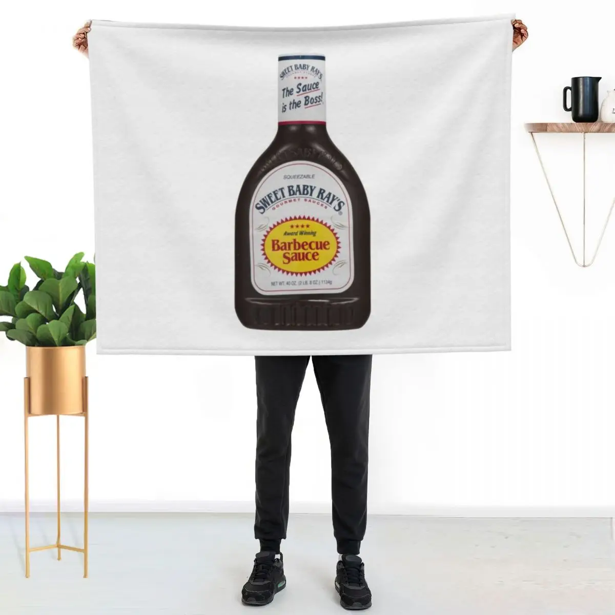

Mark Zuckerberg Sweet Baby Ray's Bbq Sause Throw Blanket Soft Breathable Blanket for Night Sleeping