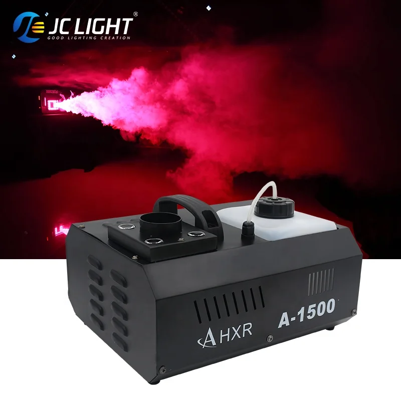 2pcsDj Disco Stage Rgb Led Air Column Effect Fog Machine With Remote & Dmx 512 1500w 3000w Smoke Machine