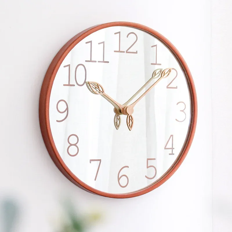 12inch Mirror Wooden Wall Cloc - Lighting Home Decor Wall Clocks 评论和价格