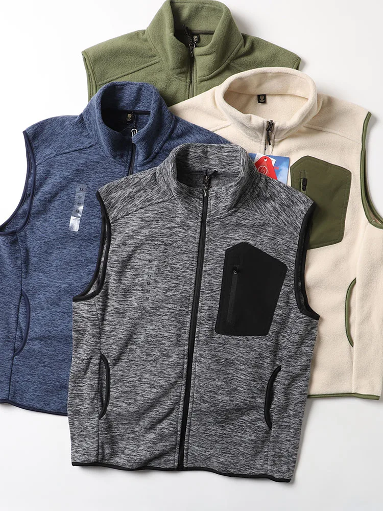 

Самонагревающийся двусторонний флисовый жилет для мужчин серии Mountain: теплый, для активного отдыха, молодежный, повседневный, как внутренний слой