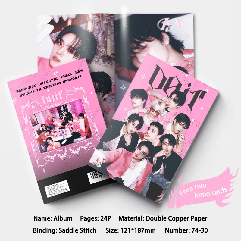 

Новая 24-страничная мини-фотоколлекция Stray Kids, альбом SKZOO, коллекция фотографий знаменитостей, сувениры для фанатов, подарки для поддержки фанатов.