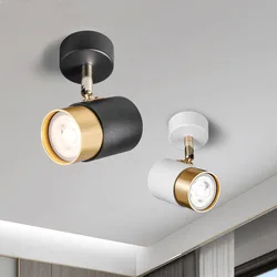 Nordic LED Track Ceiling Lamp Balcony Corridor Spotlight Livingroom Bedroom Clothing Store Guide Rail Slide Track Ceil Light