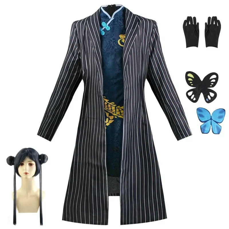 

New Anime Game Blue Archive Cosplay Kisaki Costume Qipao Cheongsam Wigs Lolita Headwear Suit Full Set Halloween Party Cosplay