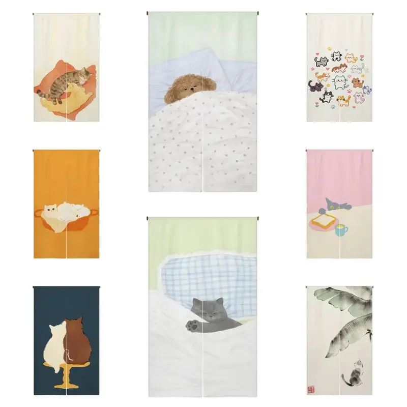 vikama-cortina-de-porta-para-gatos-e-caes-estampa-de-gato-e-cachorro-em-estilo-cartoon-meia-cortina-divisoria-de-ambientes-para-cozinha-quarto-banheiro-sala-de-estar-e-casa