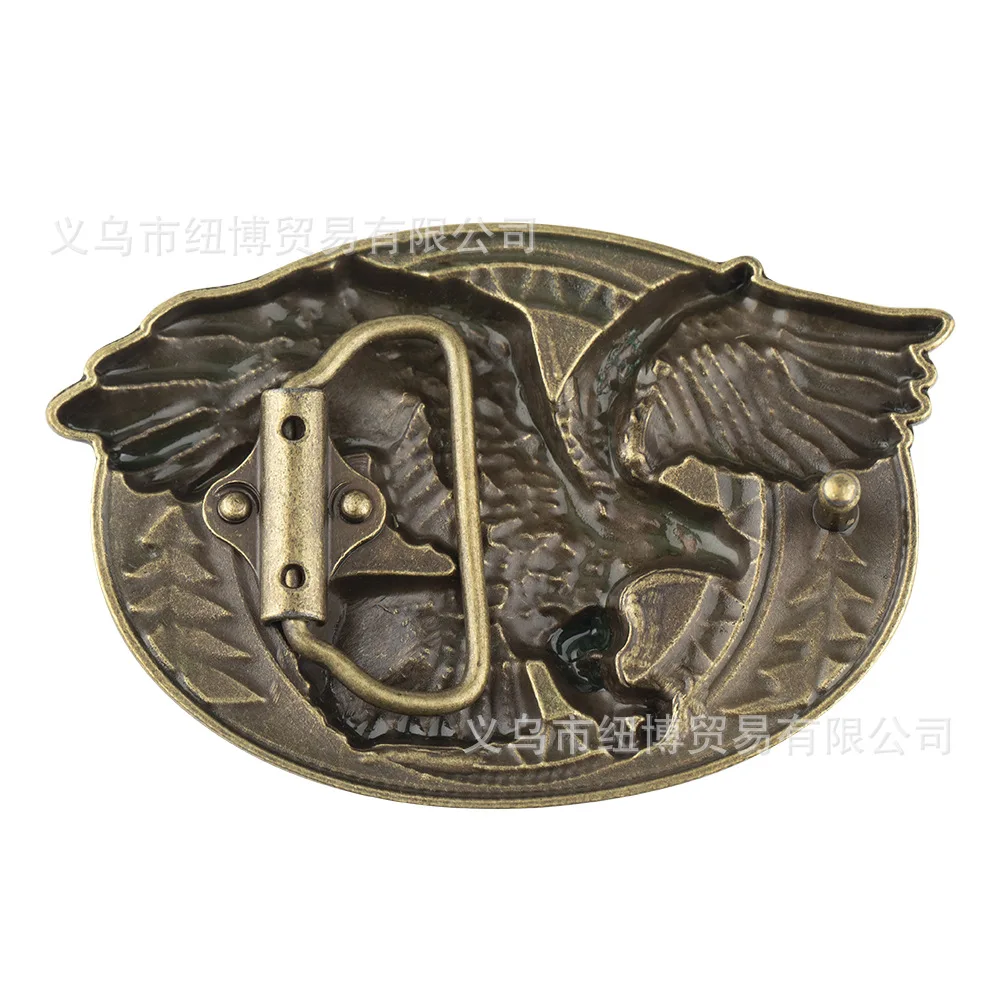 Soaring Eagle Belt Buckle Bronze Alloy Accessories A Soaring Raptor Spreading Its Wings