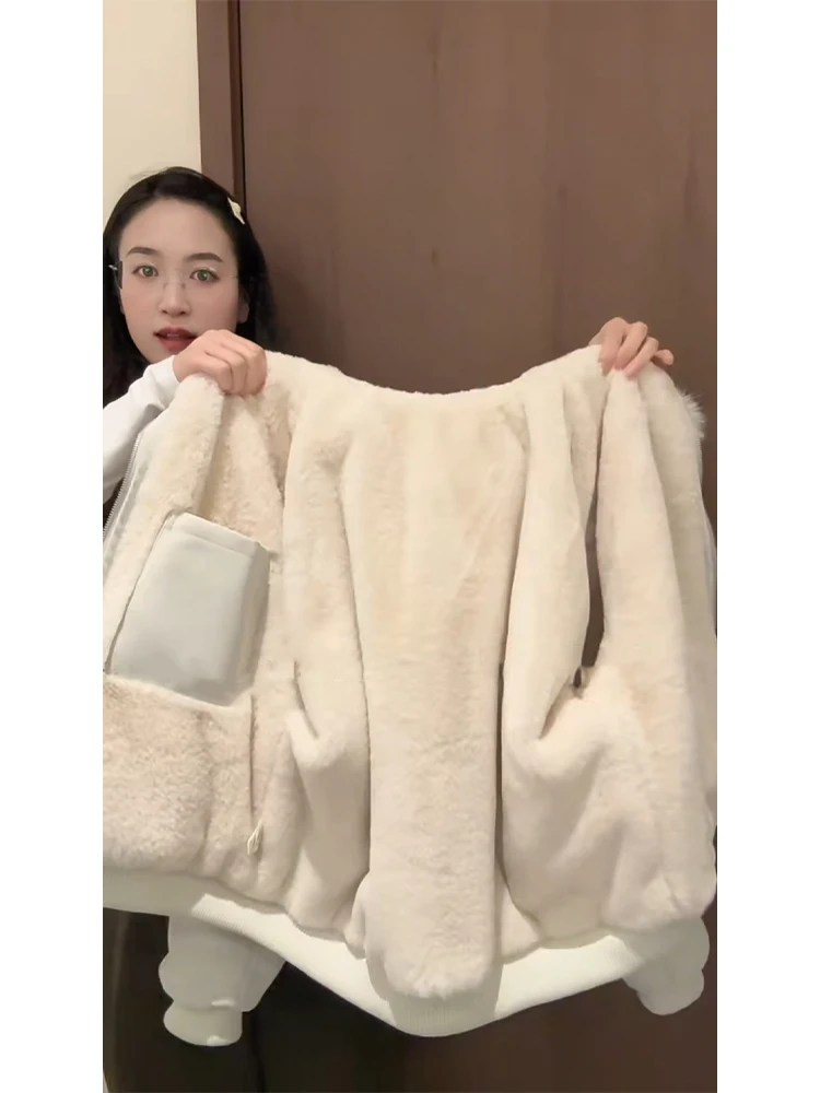 

Thiened зимнее хлопковое пальто для мужчин и женщин с капюшоном и меховым воротником, теплое пальто для подростков, повседневное модное пальто с защитой от холода