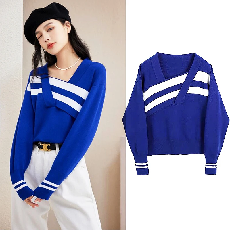 

Korea Fashion Woman Clothes Sweaters Fall Outfits Women Chic Design Pullover Knitwear Autunn Winter Tops Women Sweater SL291