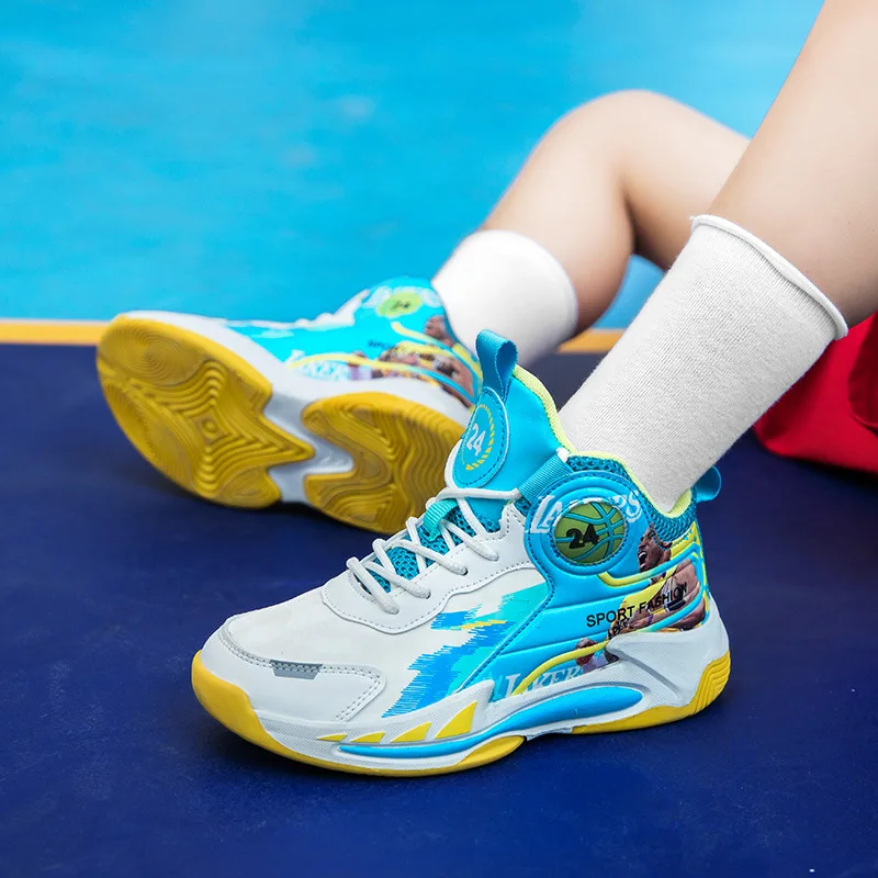 

Super Star Fashion Children's Basketball Shoes Professional Sports Shoes Trainers Kids Bounce Brand Sneakers Boys Tenis Infantil