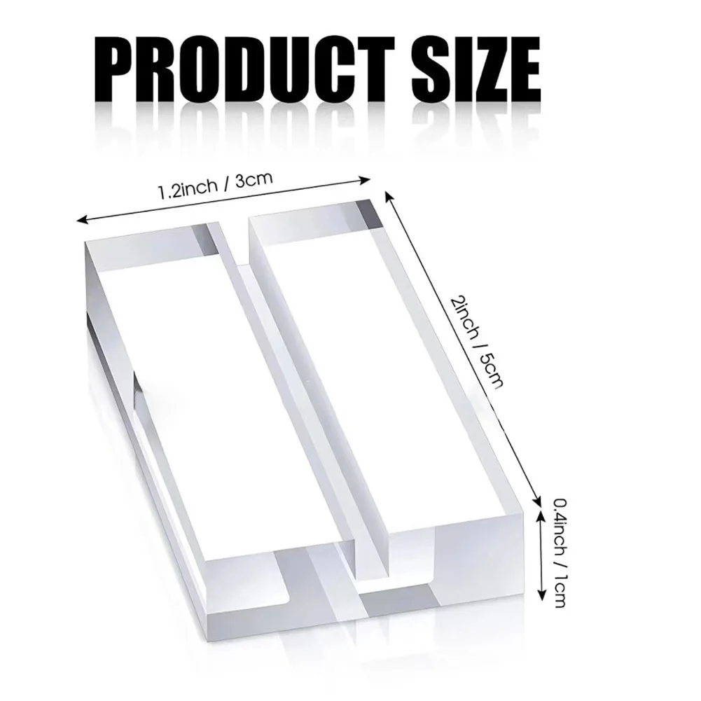 10 Pack Acrylic Top Loader Card Holder Stands for Standard For Sports Trading Cards Clear Display with Stable Base