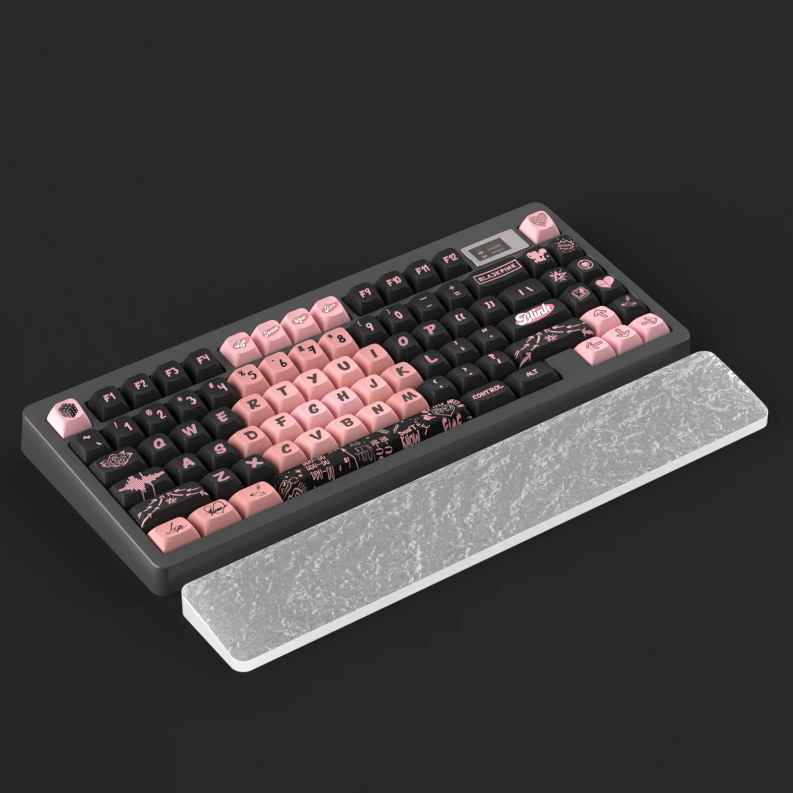Acrylic Keyboard Hand Rest Water ripples wrist rest Keyboard Ergonomic Palm Rest Wrist pad Wrist Rest Support