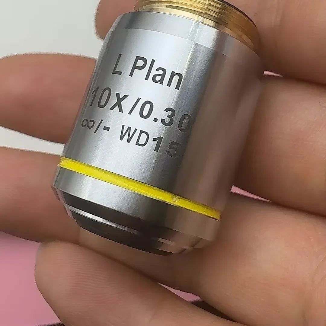 Long Working Distance  Flat Field Infinite Infinity Plan Objective Lens 5X 10X 20X 50X 100X for Biological Microscope RMS 20.2mm