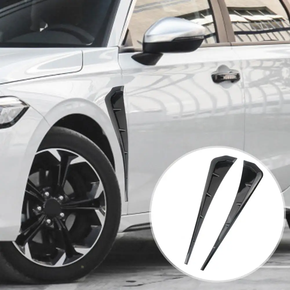 Excellent No Residue Car Side Fender Spoiler Side Gill Carbon Fiber Wear-resistant Side Fender Vent Vehicle Supplies