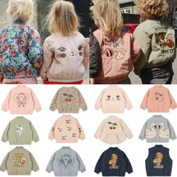 Children's Jackets 2026Fall And Winter Fashion Cartoon Lamb Wool Girls Jacket Cotton Warm Cute Boys Coat Children's Clothing