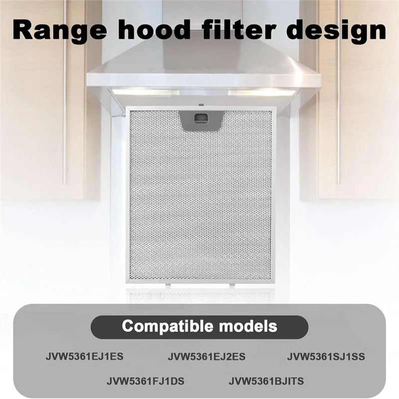 A65Z 3PCS WB02X24871 Range Hood Grease Filter For GE JVW5361SJSS JVW5361EJ1ES JVW5361EJES Mesh Grease Vent Filter