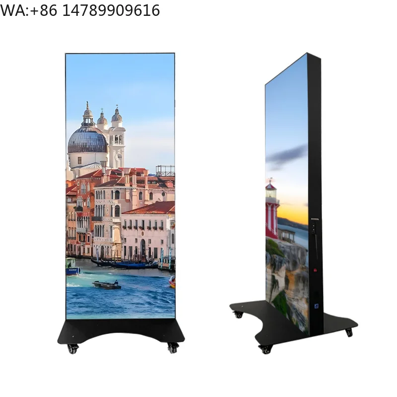 LEDFactory Supply Indoor Foldable Full Screen Digital Poster Display Screen