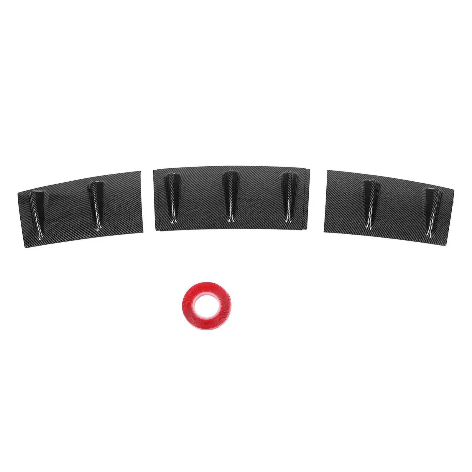 

Black Air Deflector Chassis Deflector Universal Black Rear Lip Diffuser Fin Spoiler Wing Splitter Lip Diffuser for corolla