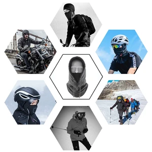 Winterbalaclava Wärmegeschwindigkeit, Halswärmer, Außenschal, Gesichtsmaske, Snood Hood Hut, winddichtem Radkappen, heiß, neu 6 Hauptverkaufszervikaler Thermalbeutel - №6