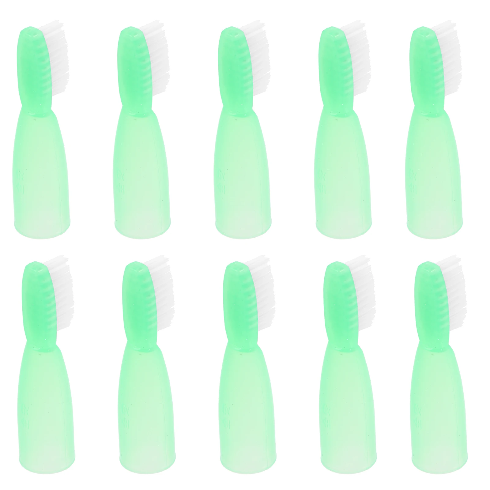 

10pcs Anti-self-harm Toothbrushes Soft Bristles Mini Size Portable Disposable Light Green Prison Use Household Oral Care Dental