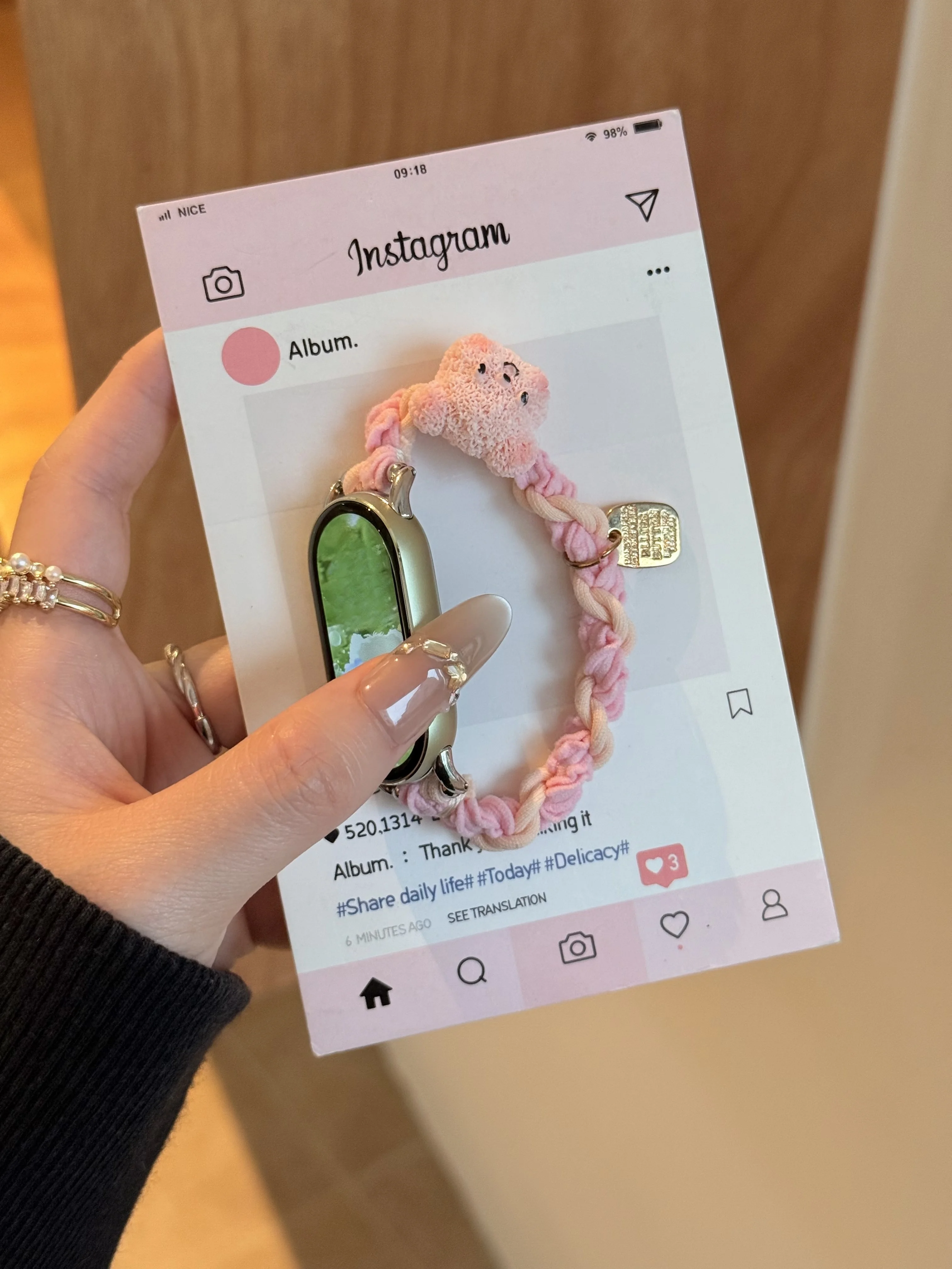 

Strap Cute Bear Elastic Rope Suitable Xiaomi Band 8Pro/9Pro，For Mi band 3/4/5/6/7，8/8NFC/9/9NFC/10/10NFC，For Redmi Watch5/4/6