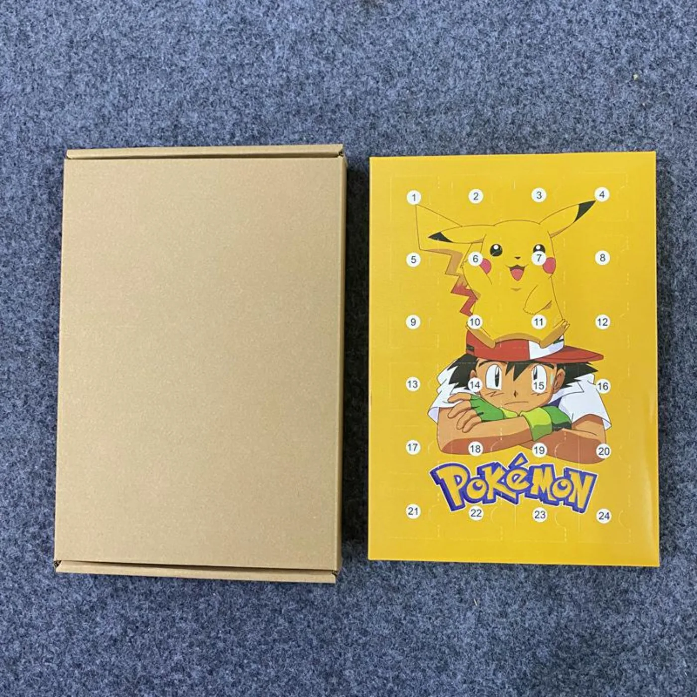 Pokemon Figure Advent Calendar Gift Box Mini Pikachu Character Doll Bulbasaur Friends Christmas Toy Gifts Action Figures Toys view 2