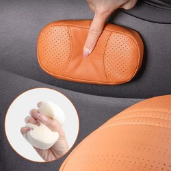 Car Leather Knee Pad Generic Damage-free Installation Auto Pillow Long Distance Driving Leg Pad Hand Holder Support Accessories