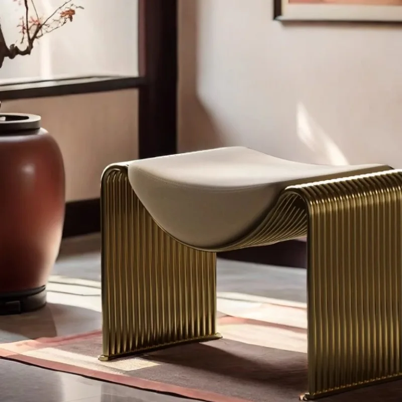 Luxury Shoe Changing Stools Sofa,Bedroom Dressing Chair,Clothing Store Dressing Room  Furniture,living Room Reception Stool