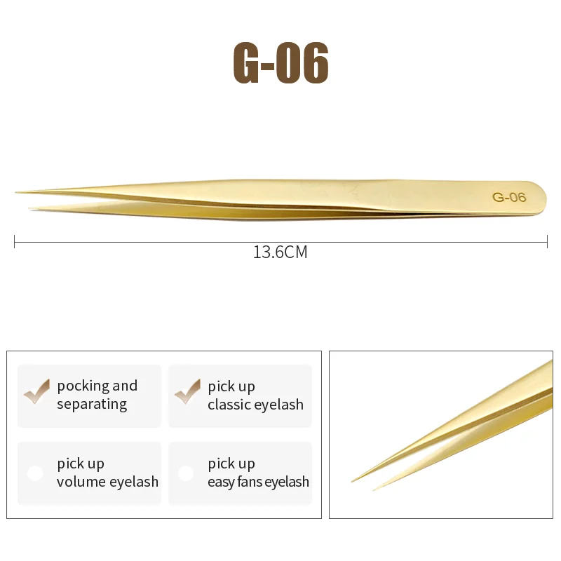 NATUHANA Antistatische gerade Wimpernverlängerungspinzette, industrielle Präzision, gebogene gerade Wimpern-Augenbrauenpinzette, Make-up-Tools