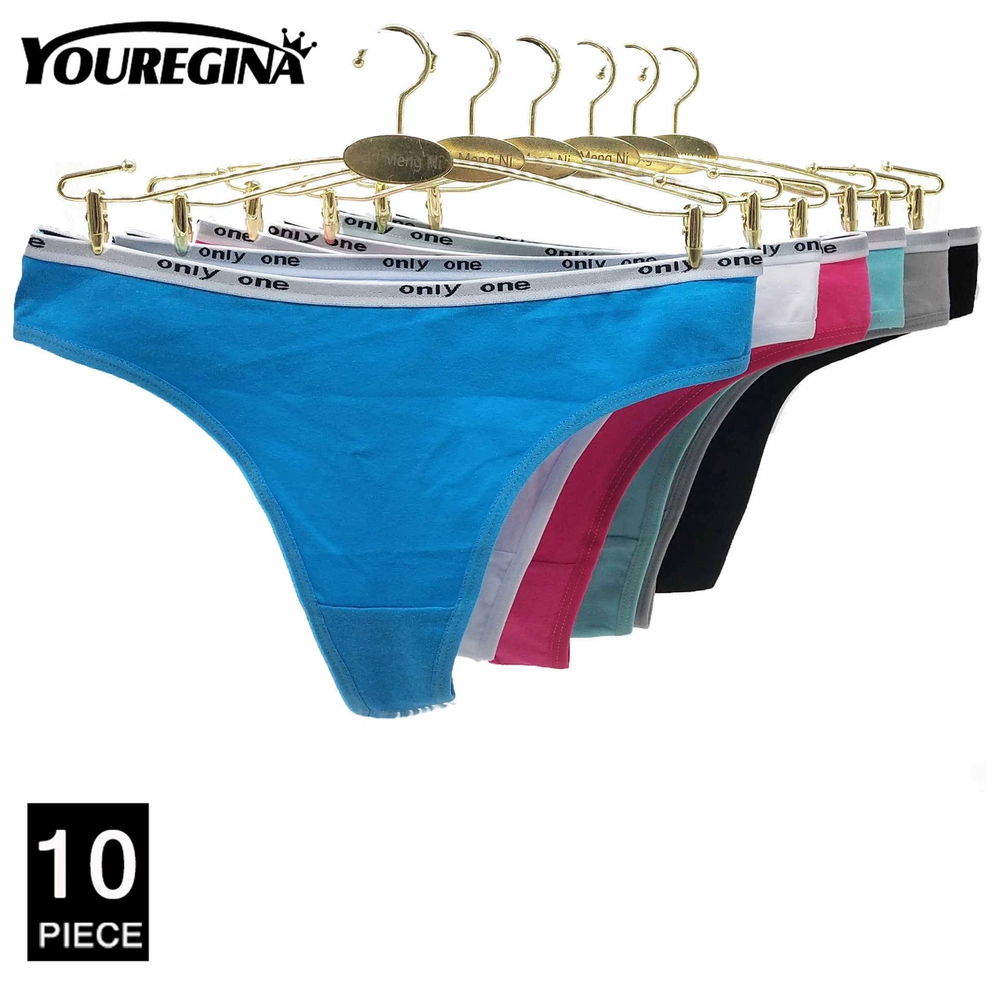 

Ladies G Strings Cotton Thong Panties Women Underwear Sexy Lingerie Femme Female Underpants T-Back Solid Color Pantys10 pcs/lot