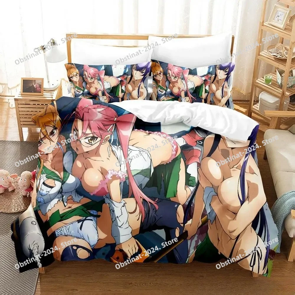 

Anime Sexy Girl Highschool Of The Dead Bedding Set Single Twin Full Queen King Size Bed Set Adult Kid Bedroom Duvet Cover Sets