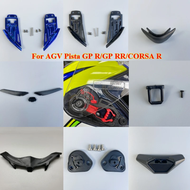 

1PCS for AGV Pista GP R/GP RR/CORSA R Nose Protection Chin Pads Helmet Lower Lens Lock System Helmet Accessory