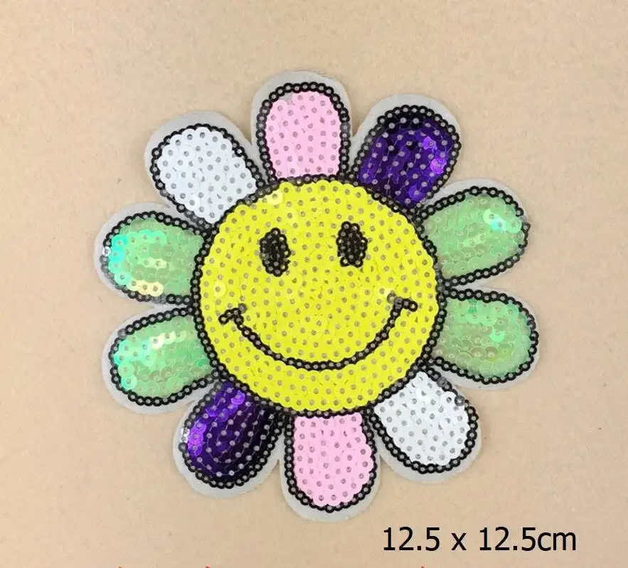 Rainbow Unicorn Star Butterfly Sequin Embroidery Patches Iron on Clothing Applique Badge Biker Patch For Clothes Jeans Sticker