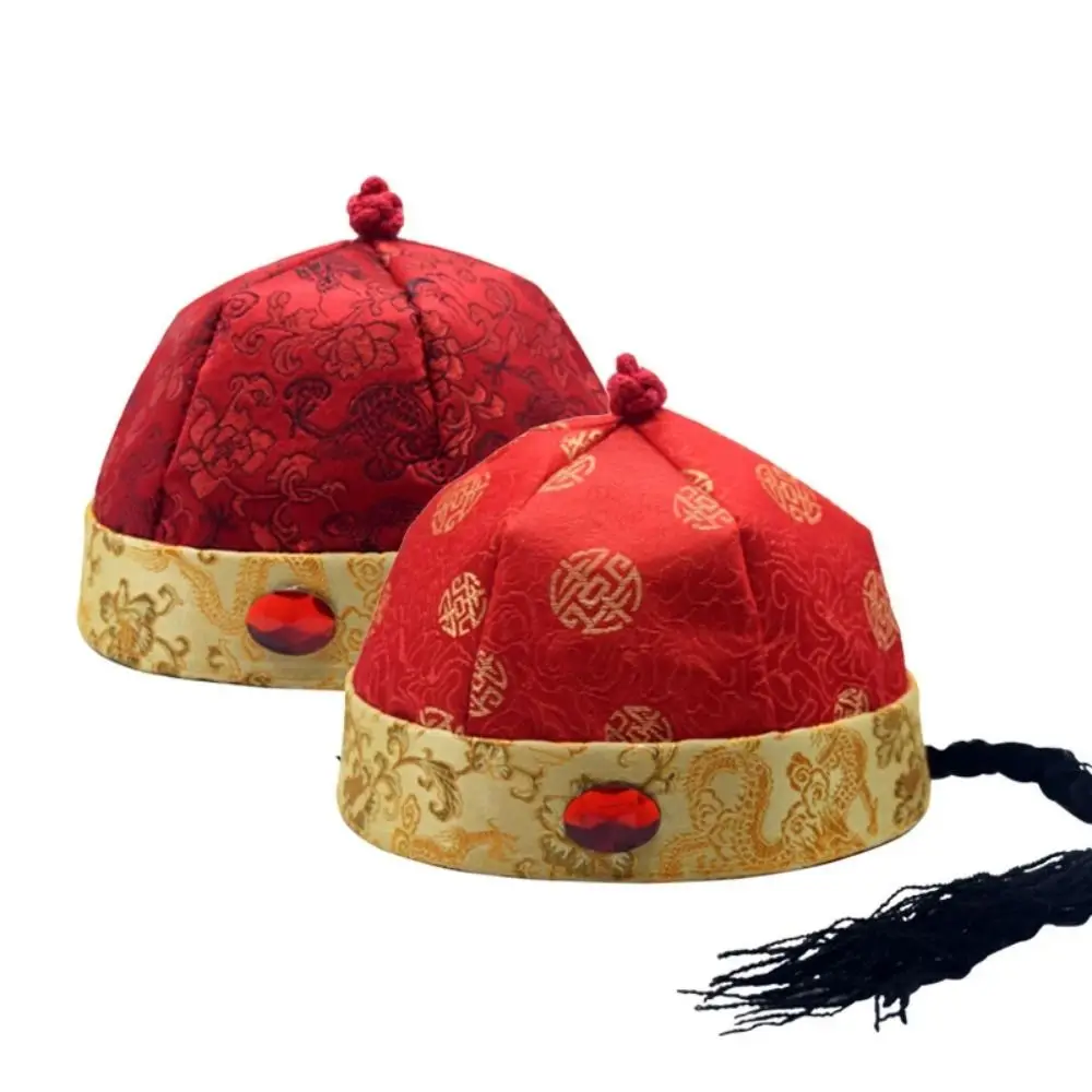 Chapeau chinois des Prairies de la dynastie des enfants, vêtements de sauna vintage, cosplay, costume d'opéra de Pékin, casquette, accessoires traditionnels imbibés de Tang