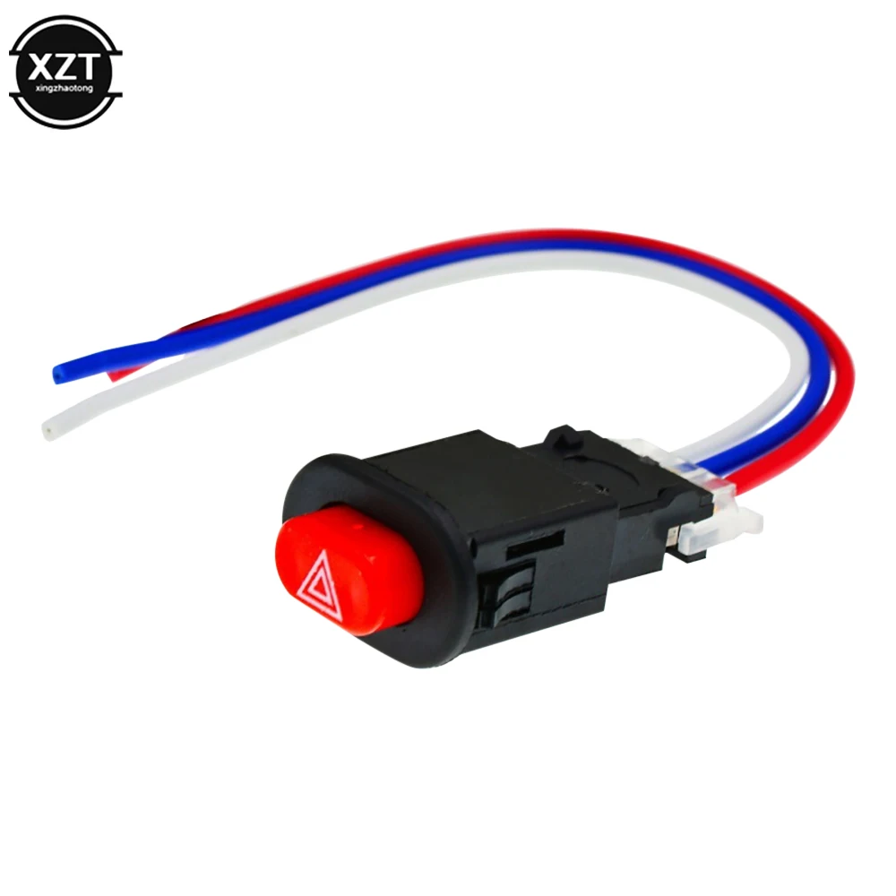 NEW Motorcycle Double Flash Switch Hazard Light Switch Button Suitable For Motorcycle Modified Emergency Signal Lamp Accessories