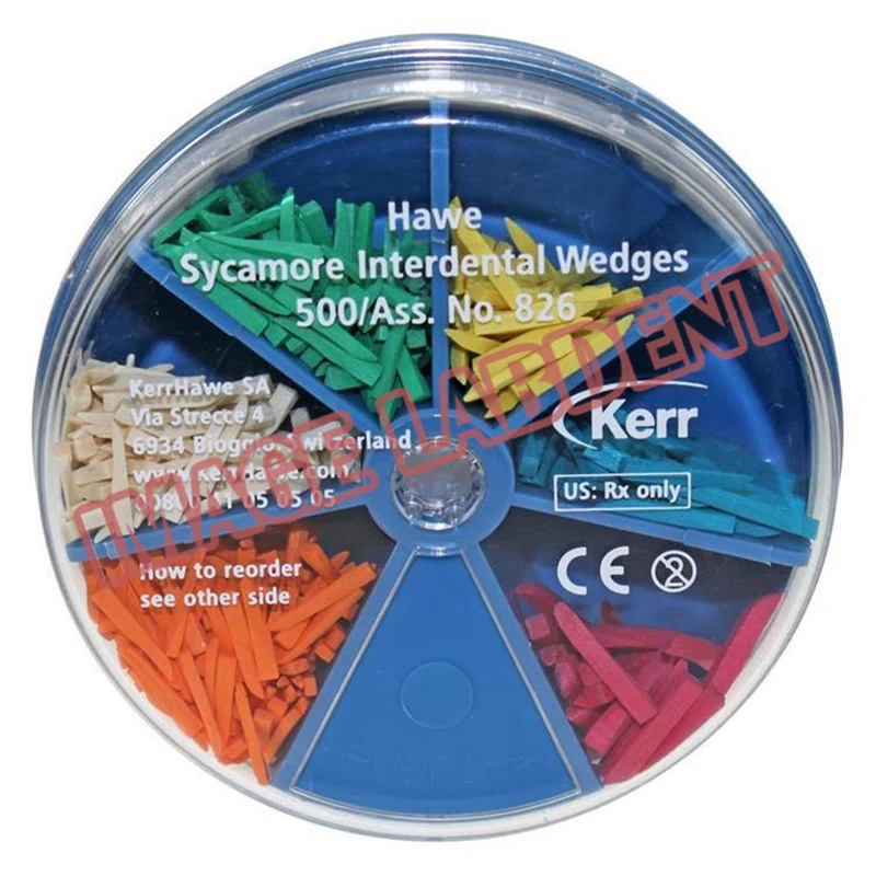 

500Pcs/Box Disposable Kerr Hawe Sycamore Interdental Wooden Wedges Dental Tooth Gap Wedge Dentist Oral Care Accessories