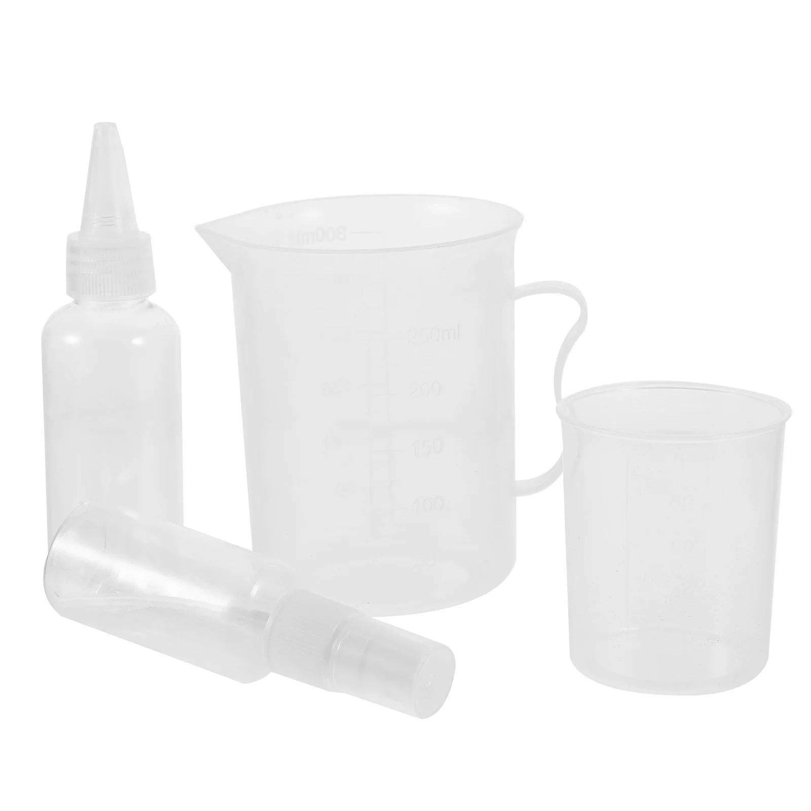 

1 Set Science Lab Tools Experimental Glassware For Science Experiments 3-5 6-8 8-12 Plastic Beakers Measuring Cups Coloring
