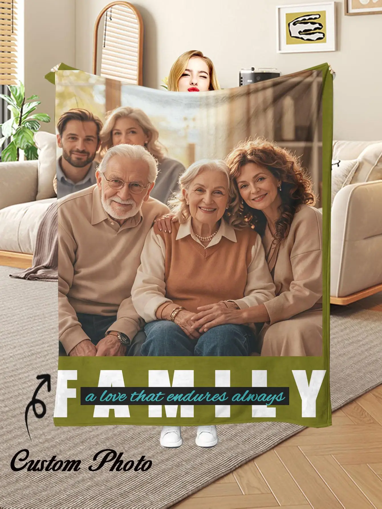 1 personalisierte Flanelldecke mit Feiertagsmotiv – ideales Geschenk für Weihnachten, Halloween, Geburtstage und Jubiläen, weiche, warme, bequeme und hautfreundliche, maschinenwaschbare Decke,