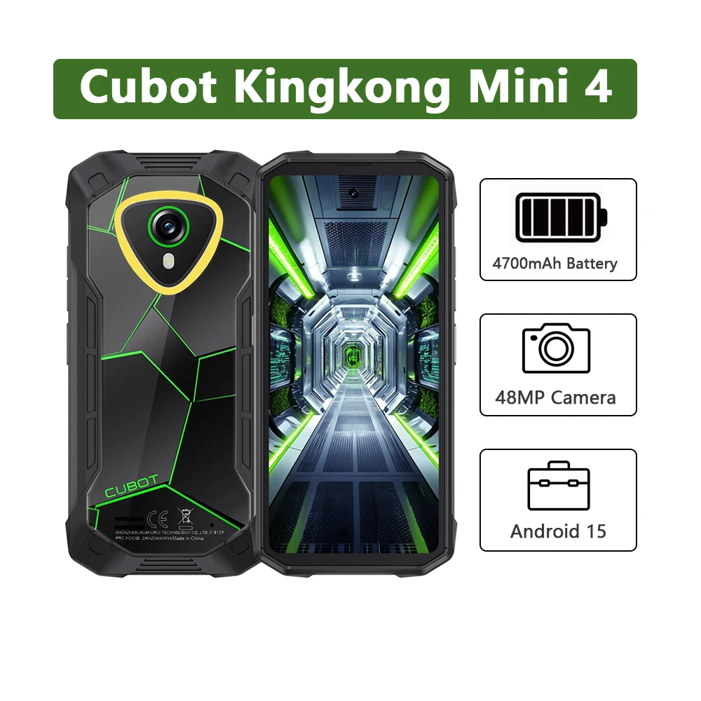 Cubot KingKong MINI 4 Rugged 4.7 Phone 8GB 256GB Android 15