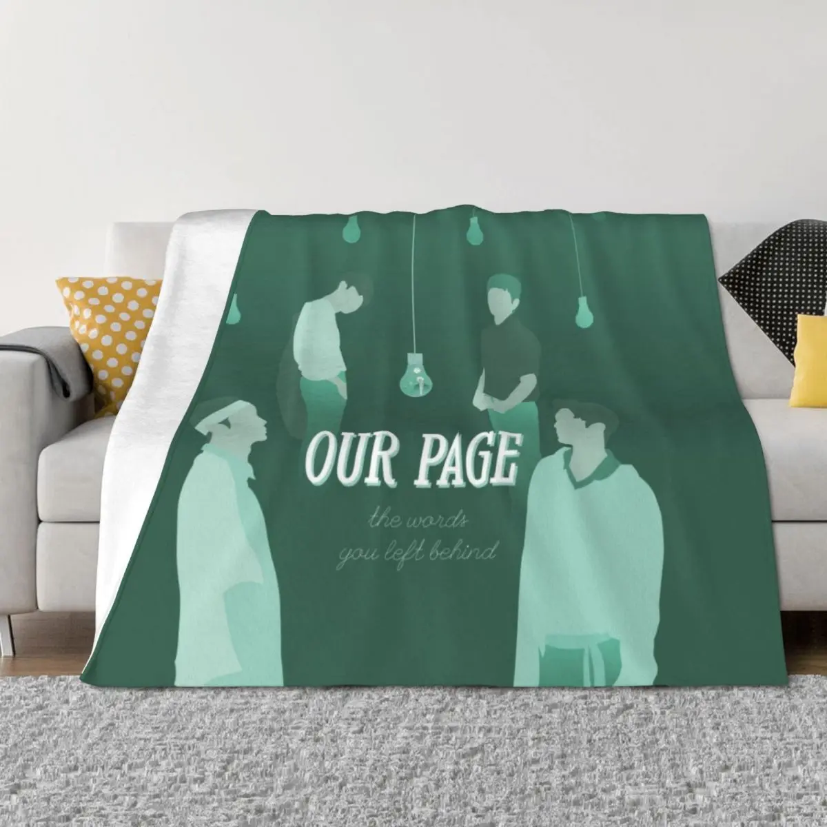 

our page: the words you left behind - shinee Throw Blanket Heavy Retros warm winter Luxury Blankets