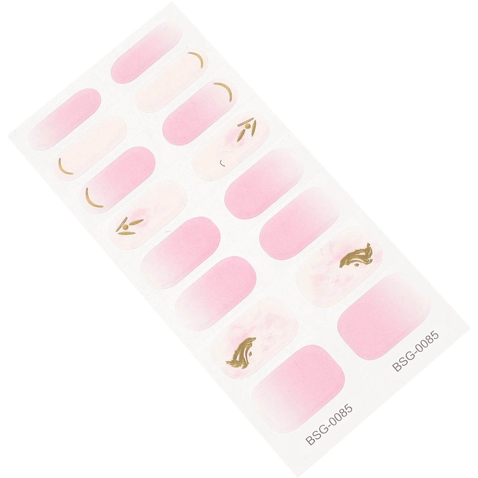 

Gel Nail Strips Stickers Semi Cured Environmental Resin French Manicure Art Decor DIY Home Use Gel Stickers Nails