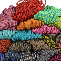 4mm 7-core paracord DIY colorful braided rope necklace jewelry handmade bracelet braided rope handmade cord popular style