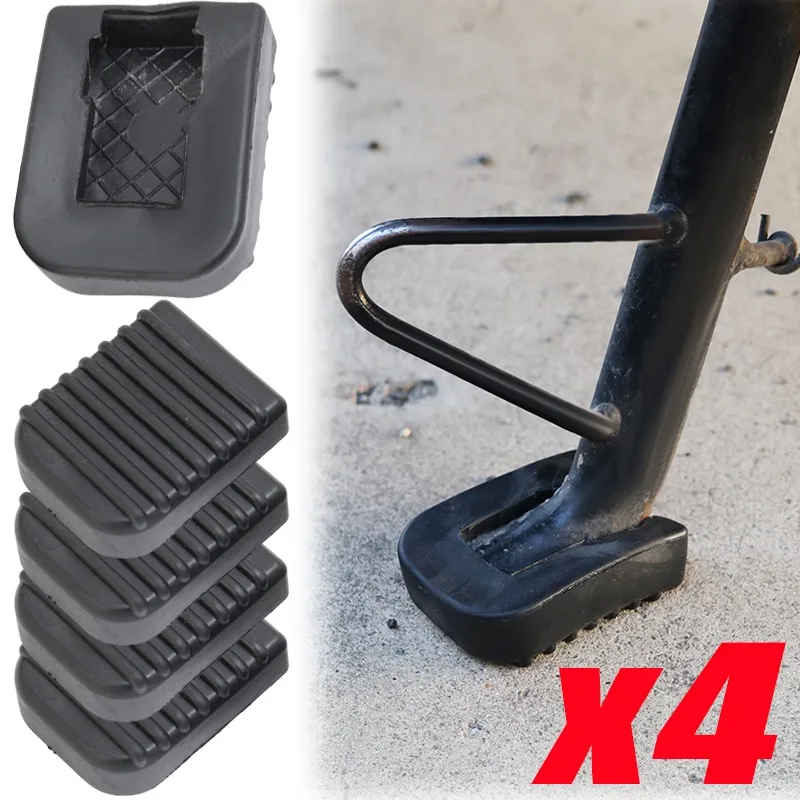 Universal Motorcycle Foot Mat Rubber Floor Mat Side Support Angle Bracket Anti-Slip Footrests Bracket Pad Motorcycle Accessories