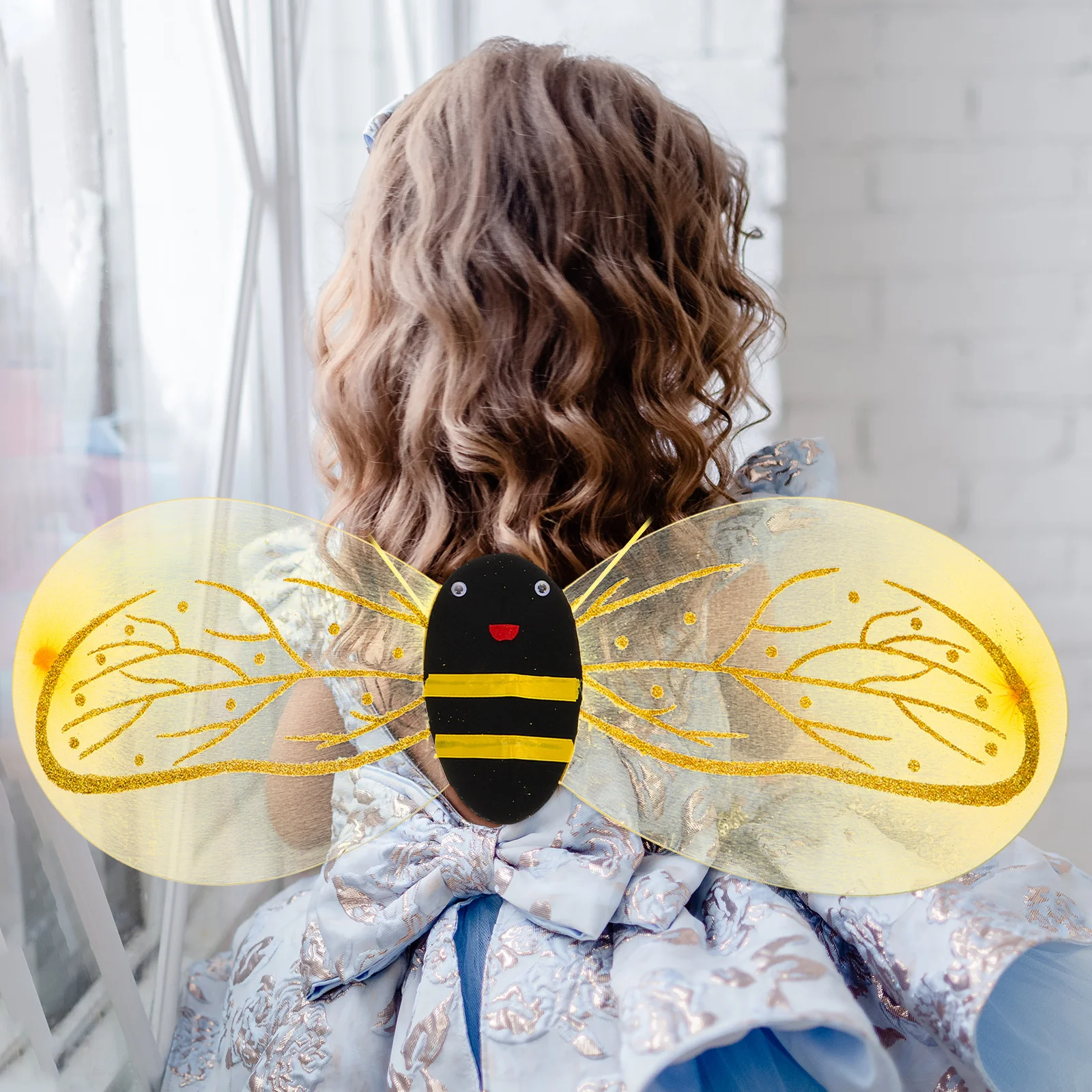 Bijenvleugels voor kinderen Lichtgewicht comfortabele vleugelprop voor kinderdag Schoolspel Halloween-kostuum Prestaties Schattig