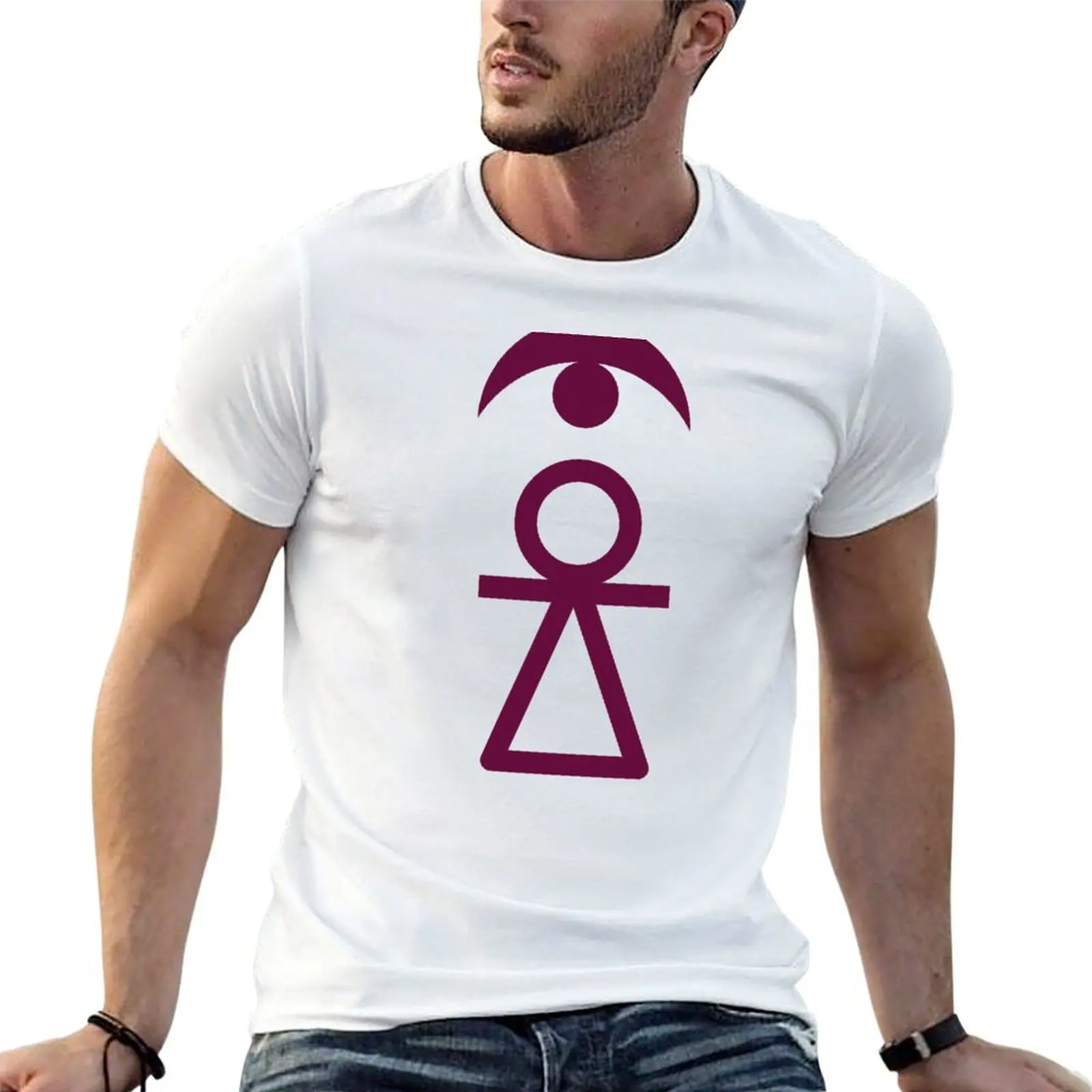 

Sign of Tanit [Tyrian Purple + Crescent] T-Shirt man t shirt designer man t shirt luxury T-Shirt