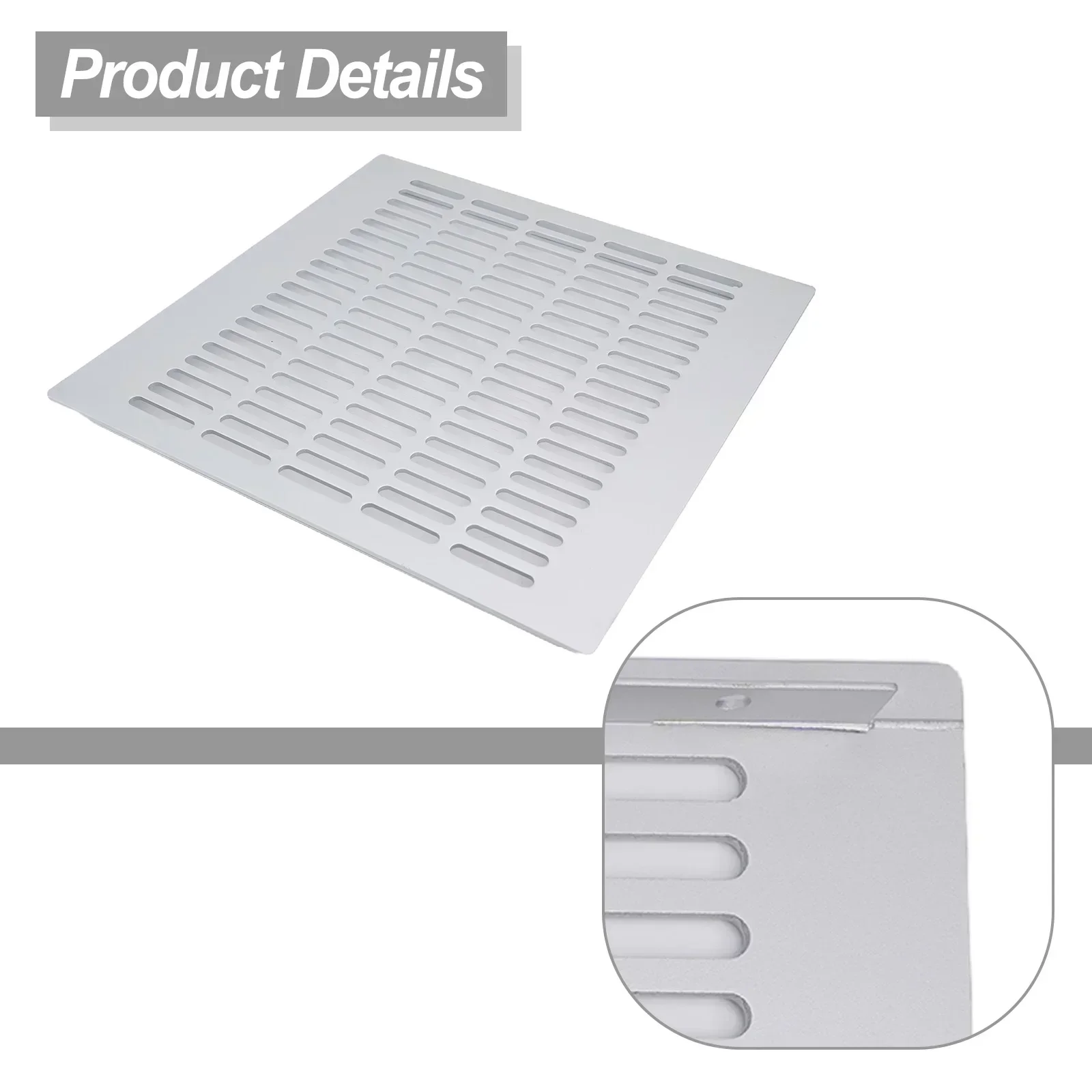 300/400mm Vents Perforated Sheet Aluminum Alloy Air Vent Perforated Sheet Web Plate Ventilation Grille Vents Perforated Sheet