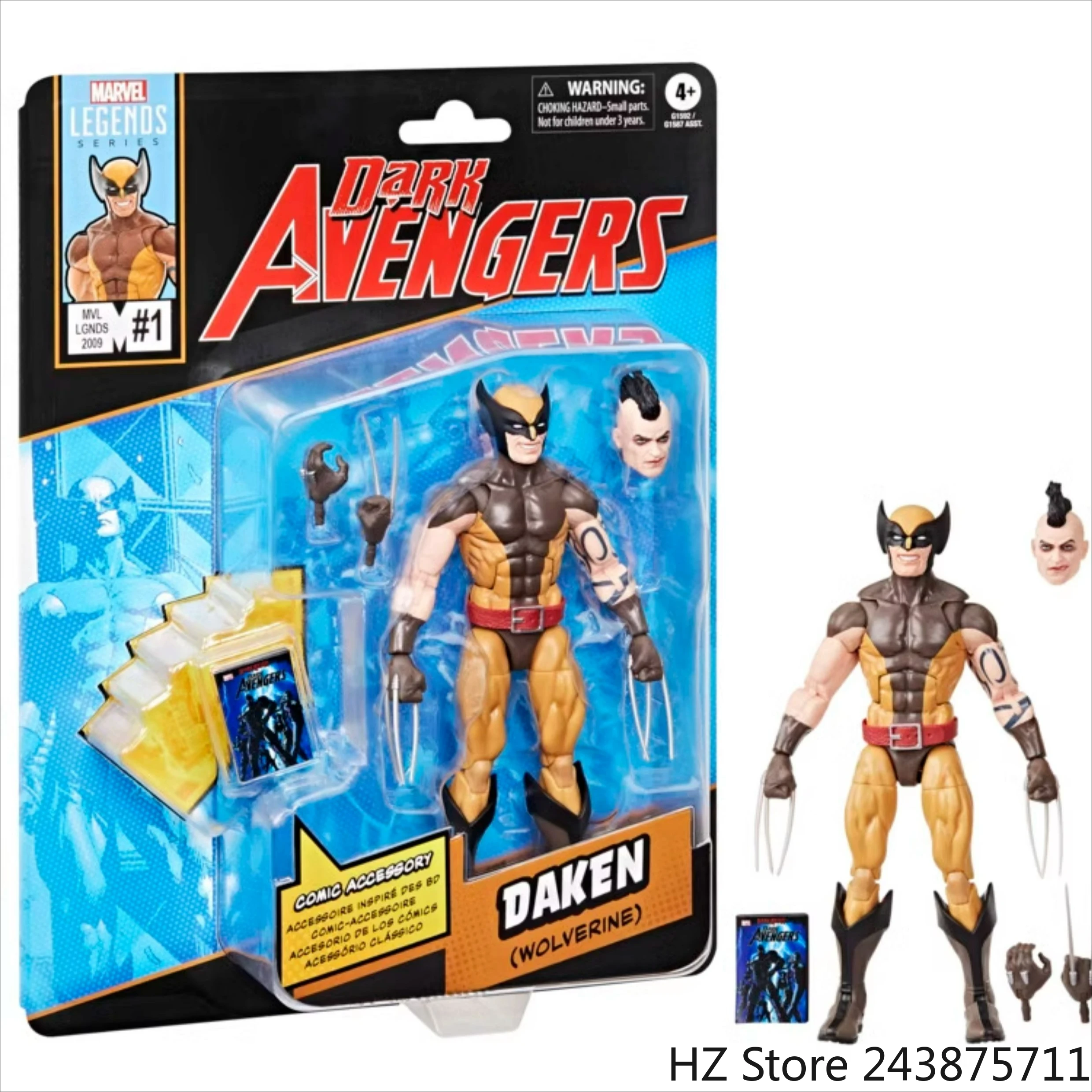 

Hasbro Marvel Legends Series Daken (Wolverine), Темные Мстители # 1 (2009) Фигурка в масштабе 6 дюймов в стиле комиксов G1592