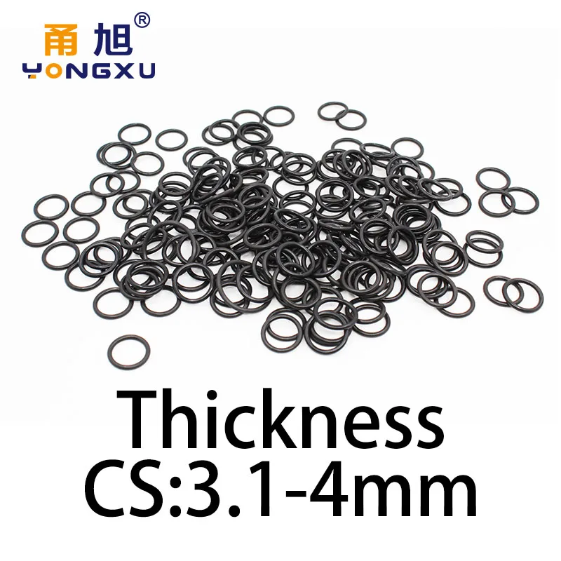 O-ring thickness 3.1/4mm CS NBR Nitrile sealing temperature resistant gasket rubber ring complete in specifications.-.