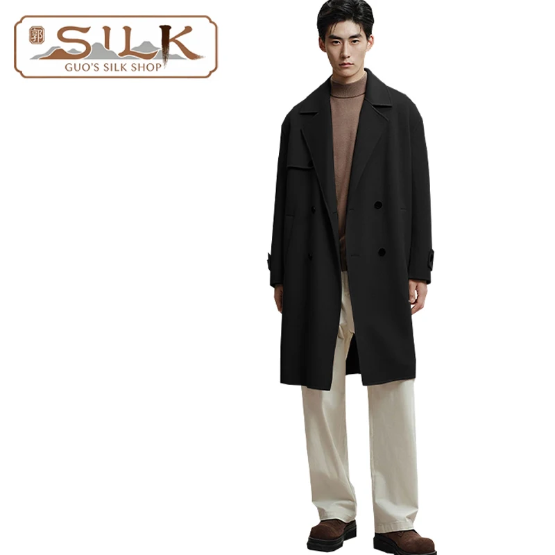 

High-end Double-sided Cashmere Men's Coat Elegant and Fashionable Formal Casual Winter Coat, Comfortable Warm