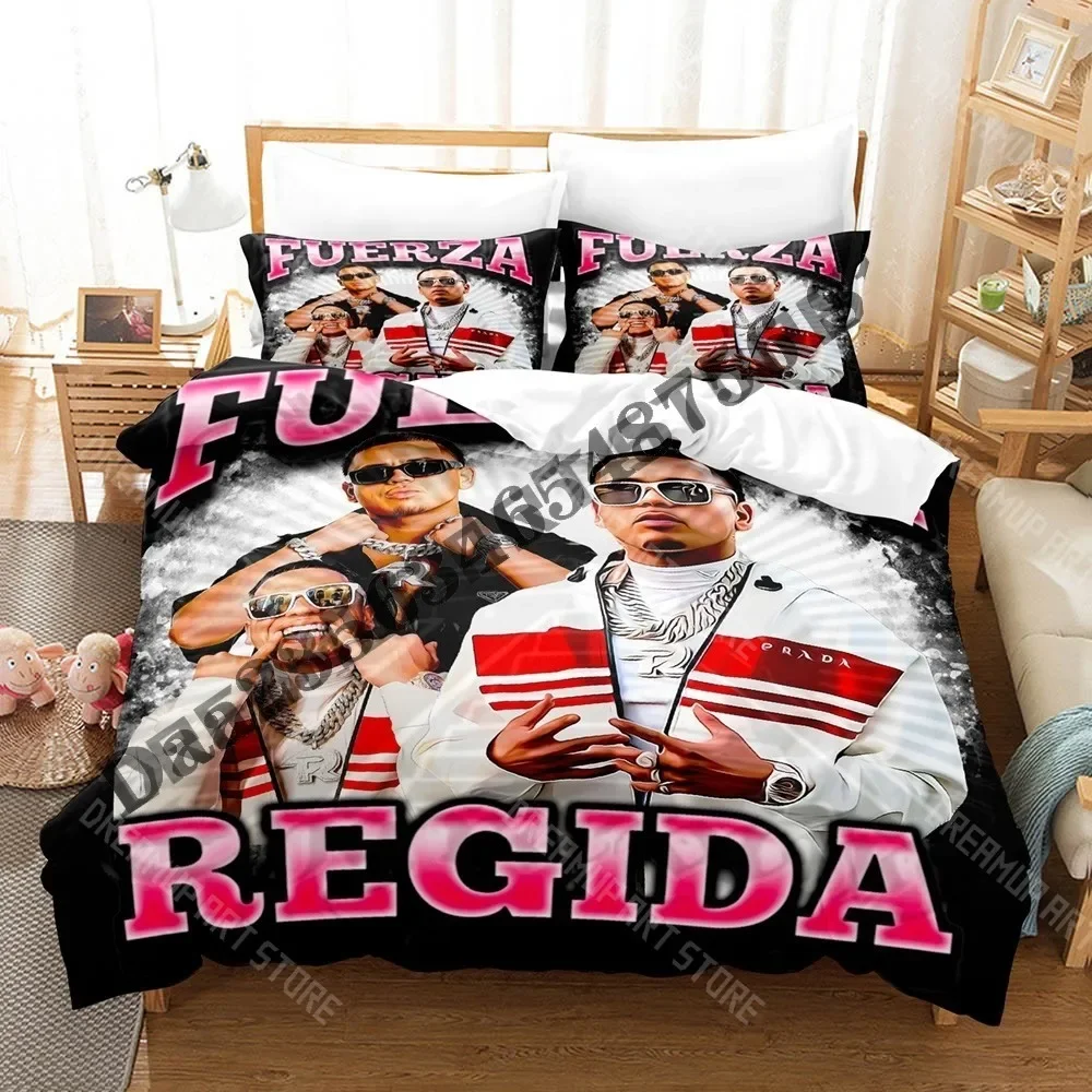 

Комплект постельного белья Fuerza Regida с 3D принтом, одинарный, полный, Queen King Size, комплект постельного белья для взрослых и детей, комплекты пододеяльников для спальни, простыня с 3D принтом