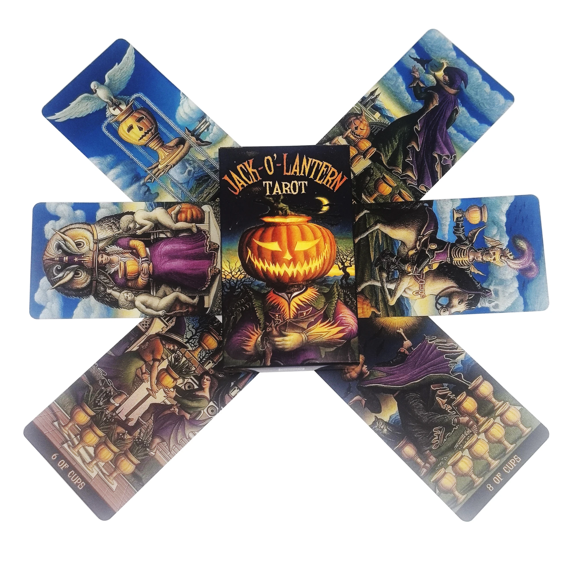 

Jack-O'-Lantern Tarot Cards A 78 Deck Oracle English Visions Divination Edition Borad Playing Games gift